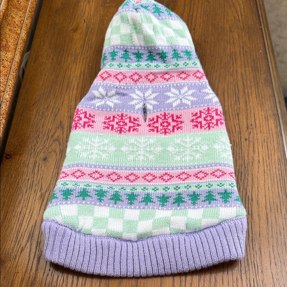 New without tag. Colorful hooded Cupcakes &  Cashmere Knit Dog Sweater. Size XS.